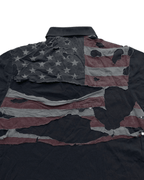 Distressed Flag Polo Shirt - Crisis n Peace