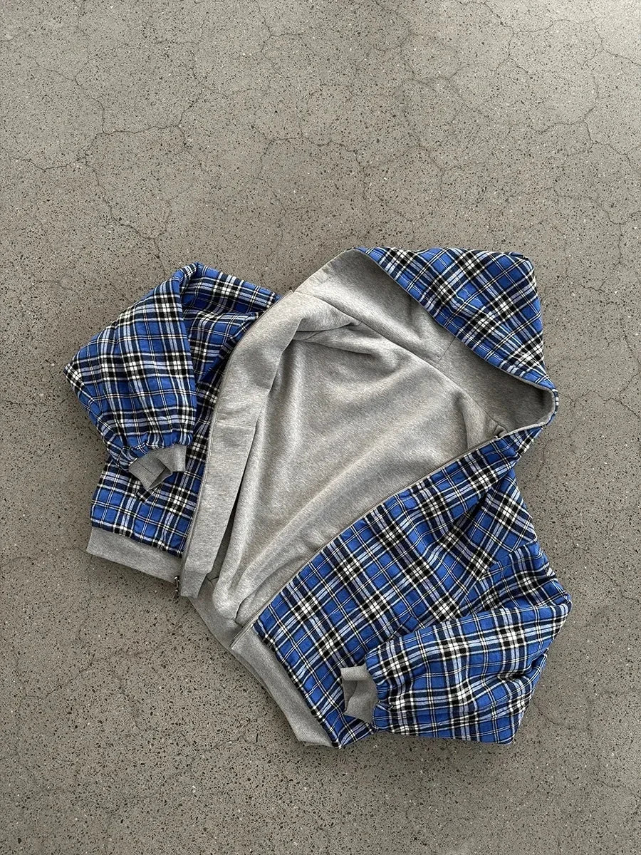Blue Reversible Zip - Up - Crisis n Peace