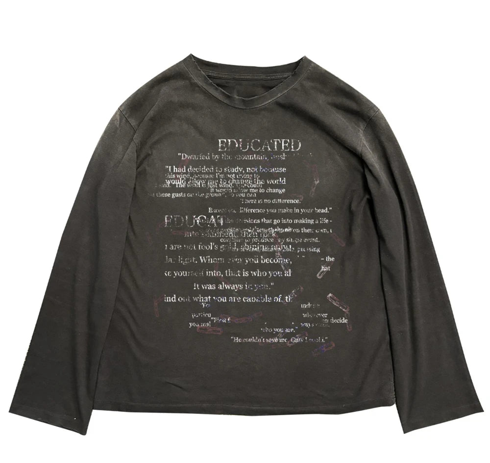 Educated Longsleeve Shirt - Crisis n Peace