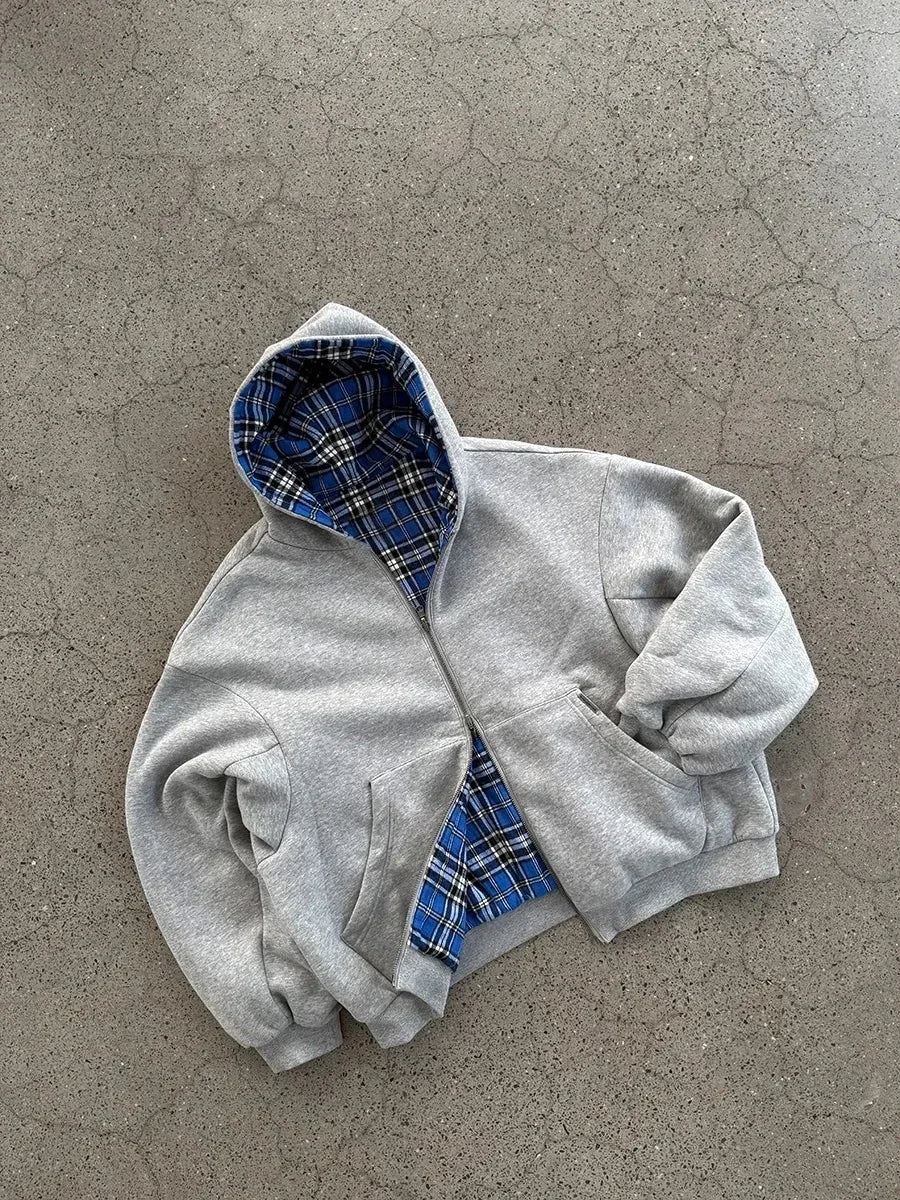 Blue Reversible Zip - Up - Crisis n Peace