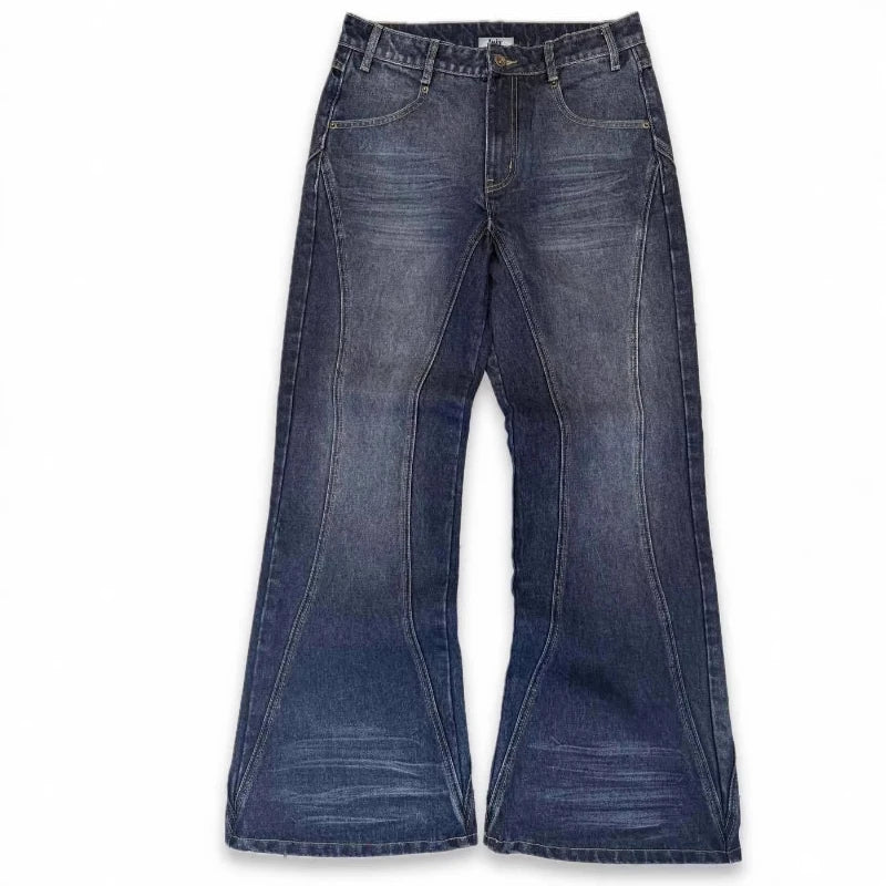 Denim Pants Washed Loose Fit
