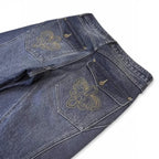 Denim Pants Washed Loose Fit